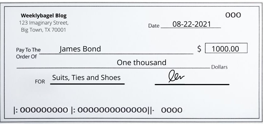 How do you write a check?