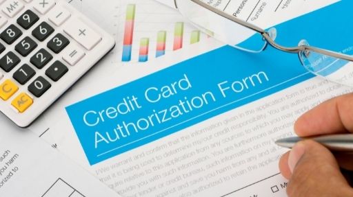 Credit authorization form