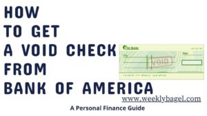 How To Get A Void Check From Bank Of America - WeeklyBagel