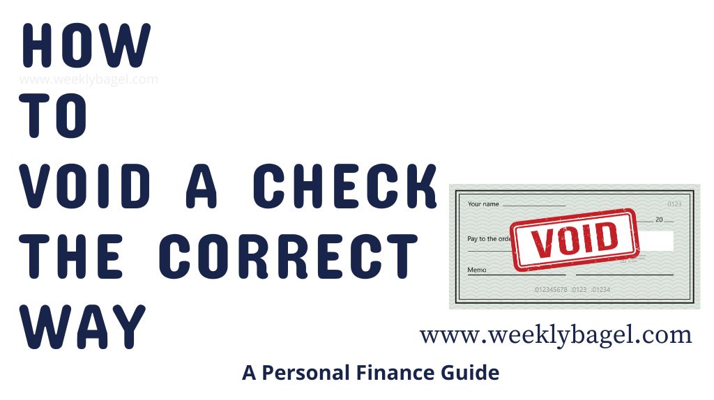 how to void a check the correct way