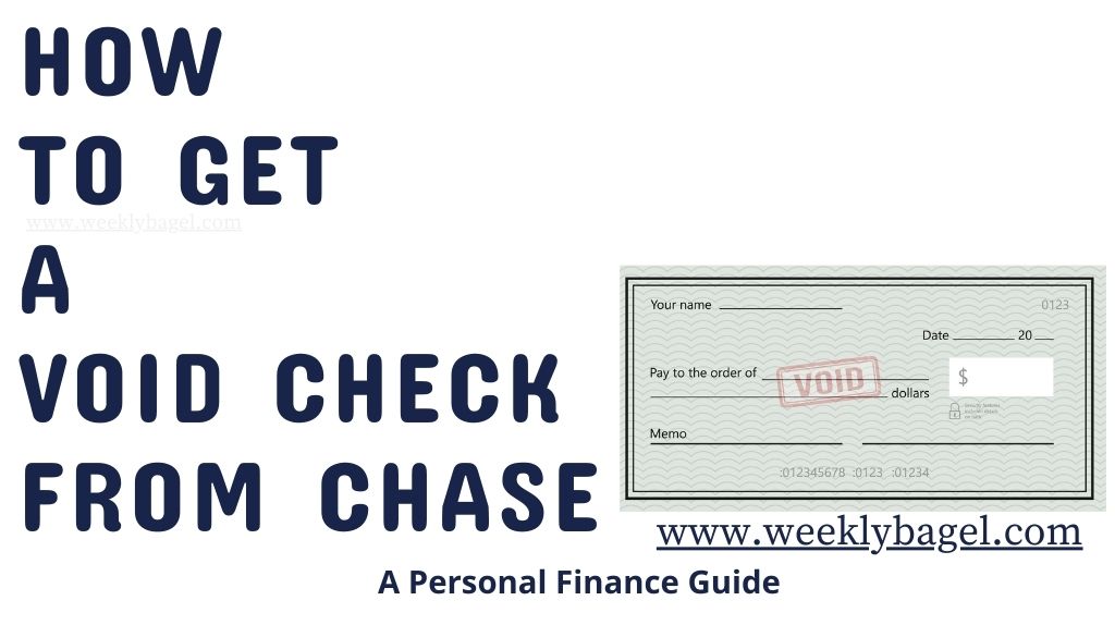 How to get a voided check from chase