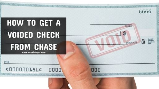 How To Get A Voided Check From Chase - WeeklyBagel